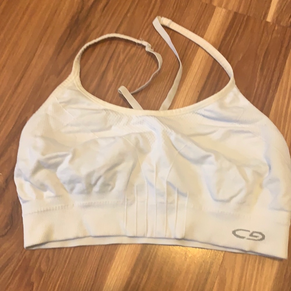 White sports bra